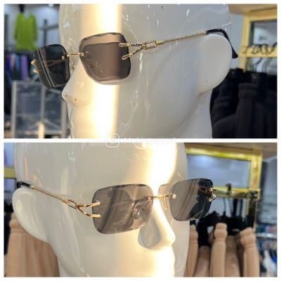 Golden Sunglasses 100% UV Protection Diamond Cut 2572