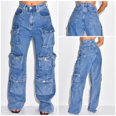 Supreme Quality Oversized Multi Cargo Jeans A671 