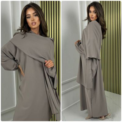 Super Oversized Gloss Abaya With Headscarf MADE IN ITALY